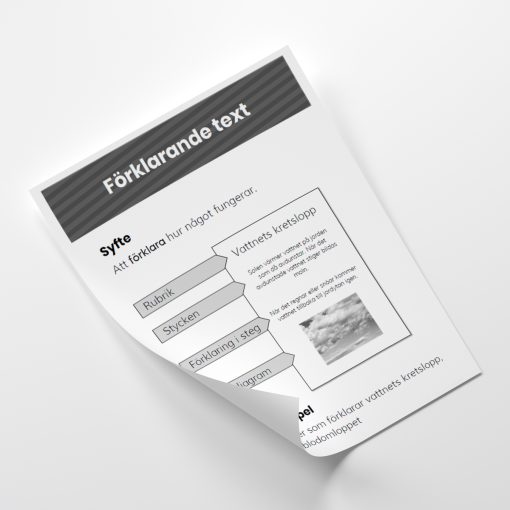 Textgenreposter - förklarande text