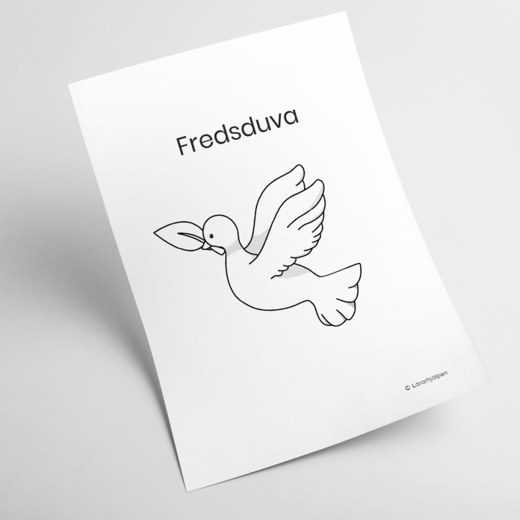 Fredsduva – mall 2