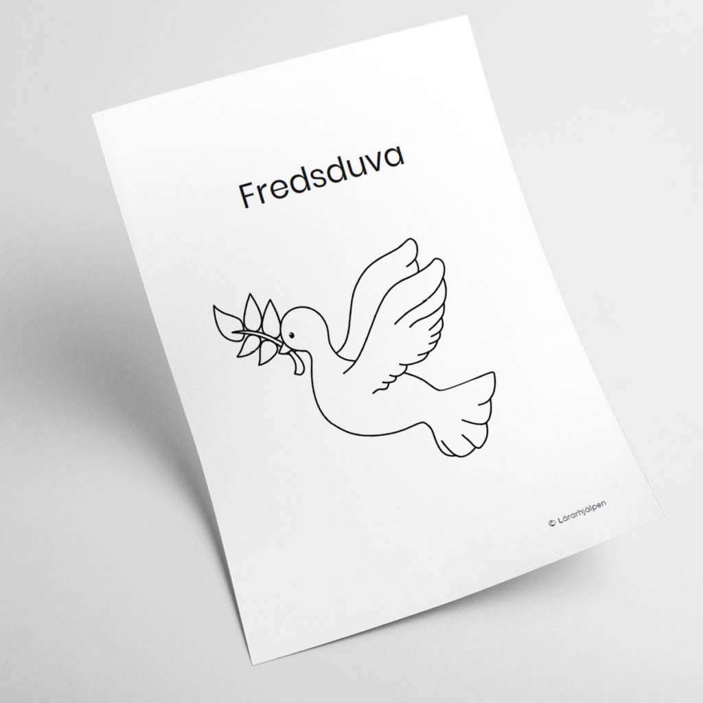 Fredsduva – mall 3