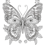 Målarbok fjärilar - bild 2