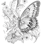 Målarbok fjärilar - bild 4