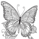 Målarbok fjärilar - bild 7
