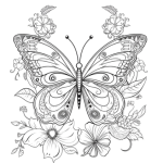 Målarbok fjärilar - bild 10