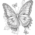 Målarbok fjärilar - bild 13
