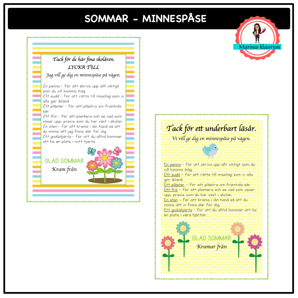 sommar – minnespåse