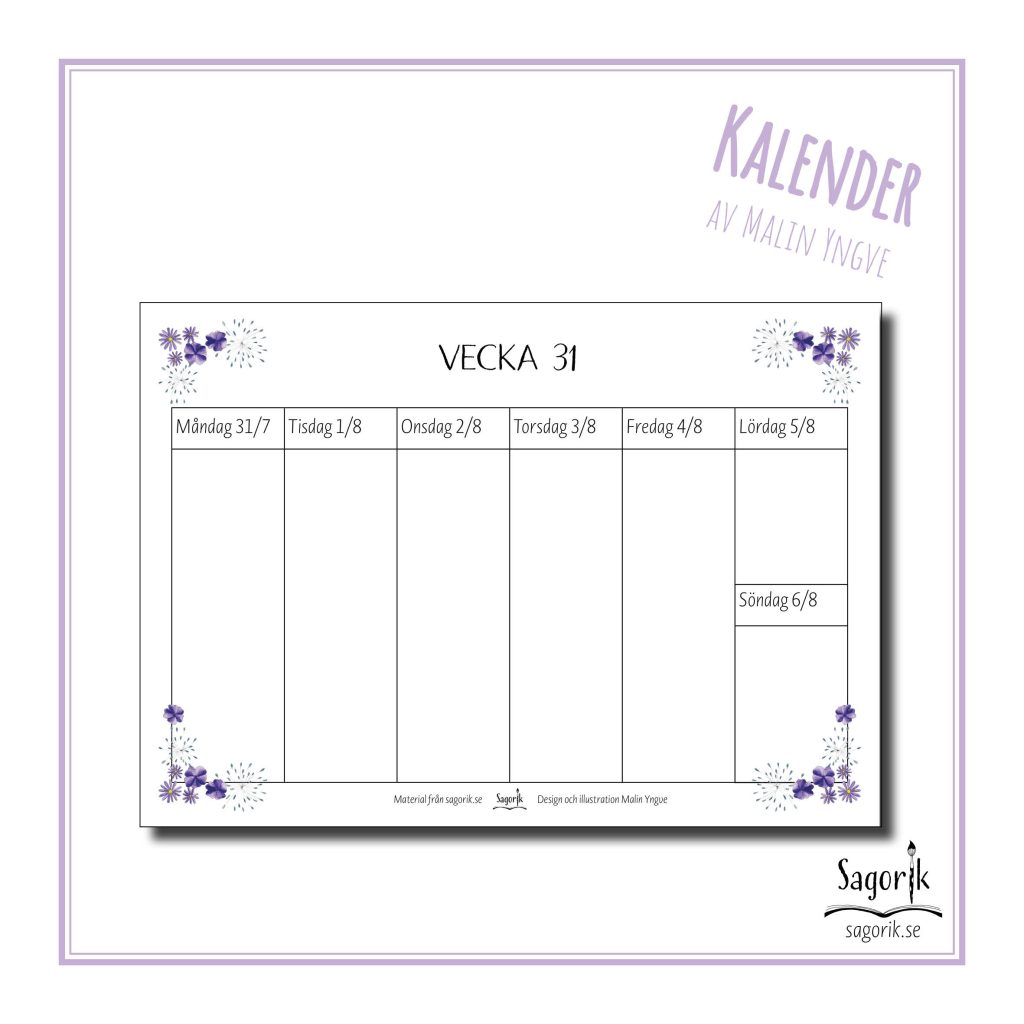 Veckokalender 2023-2024