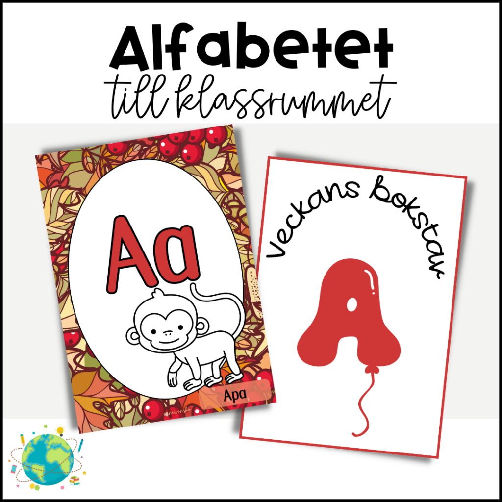 Väggalfabetet – Röd höst