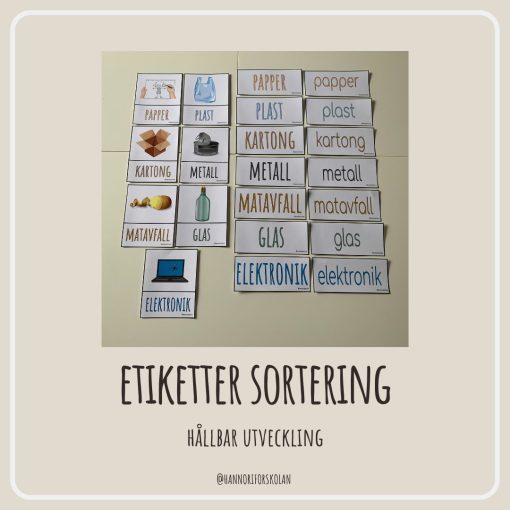 Etiketter sortering