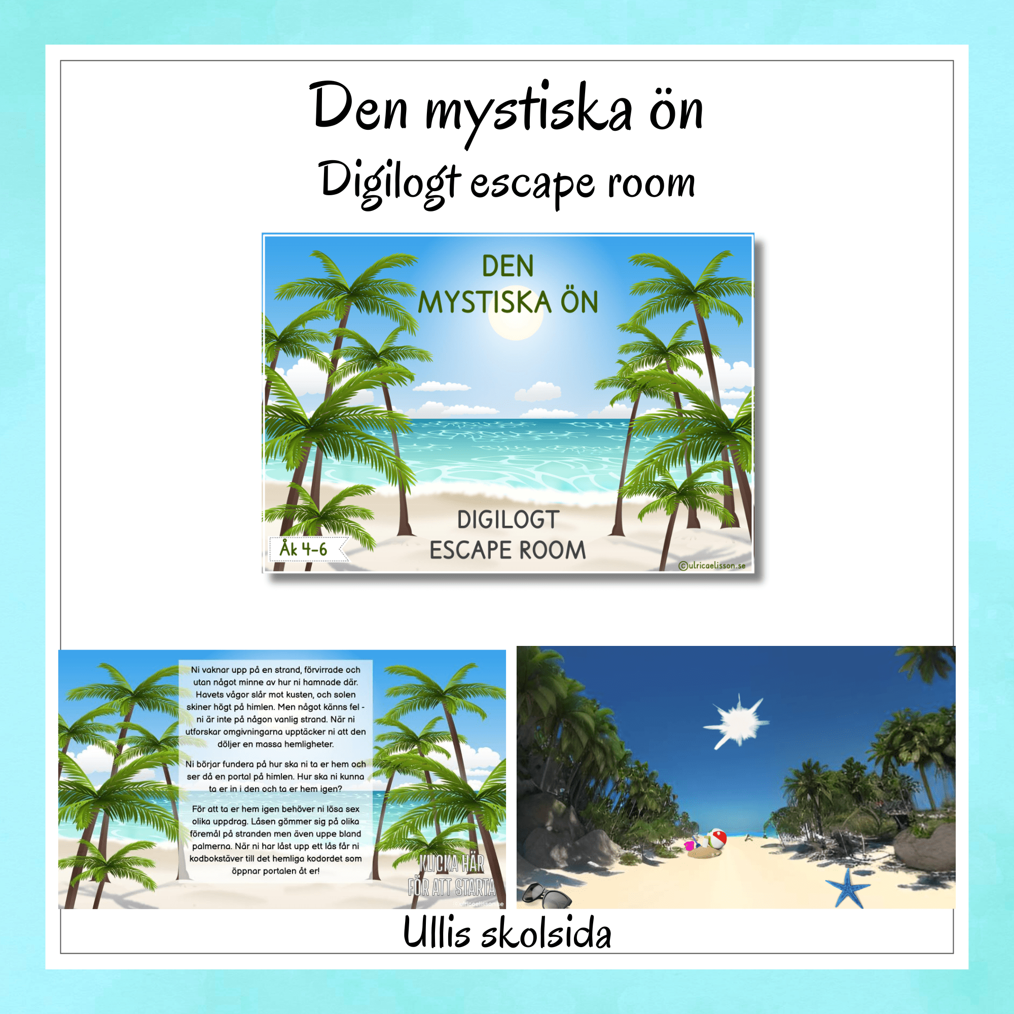 Escape room - Den mystiska ön