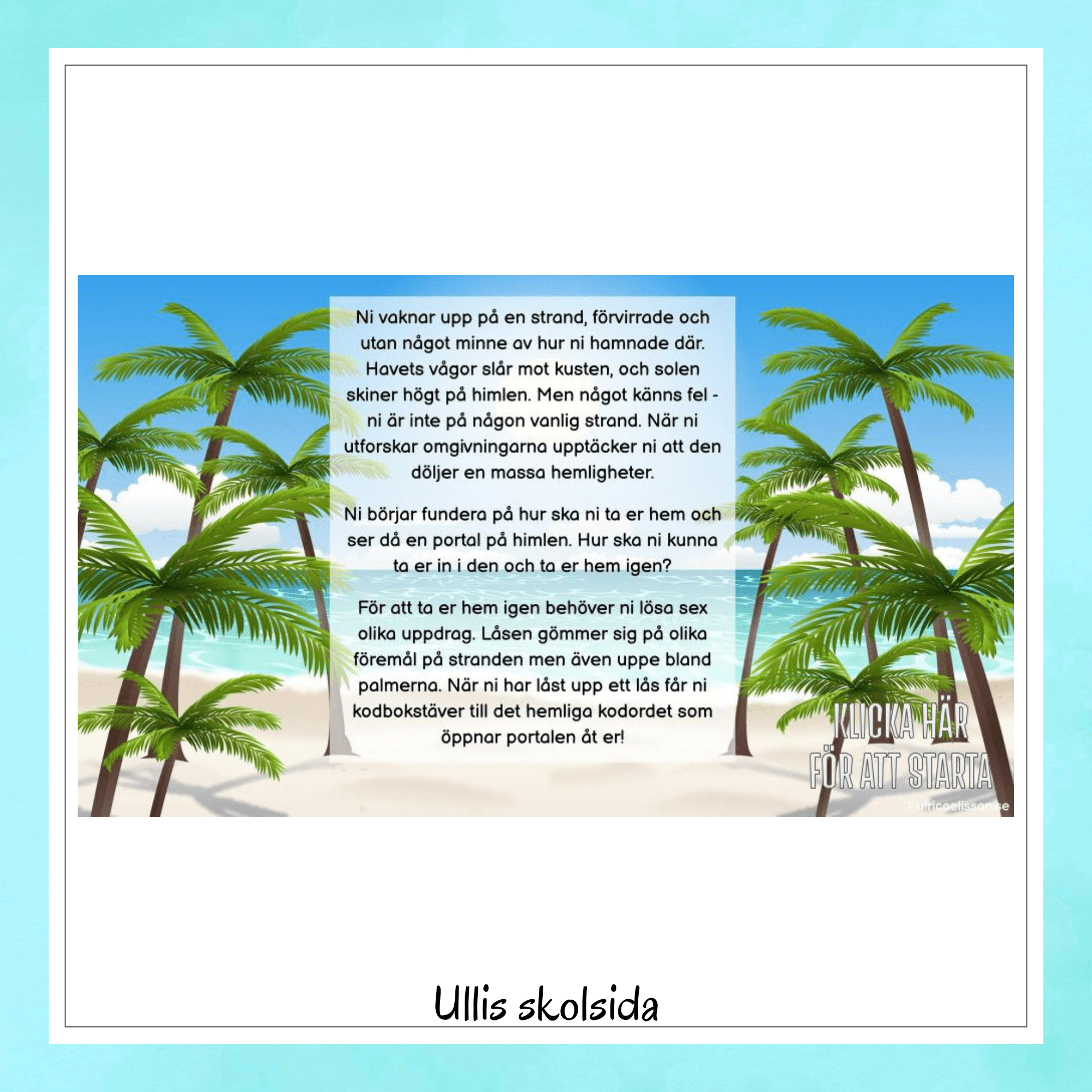 Escape room - Den mystiska ön