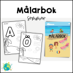 Målarbok – Sommar och Alfabetet - bild 1