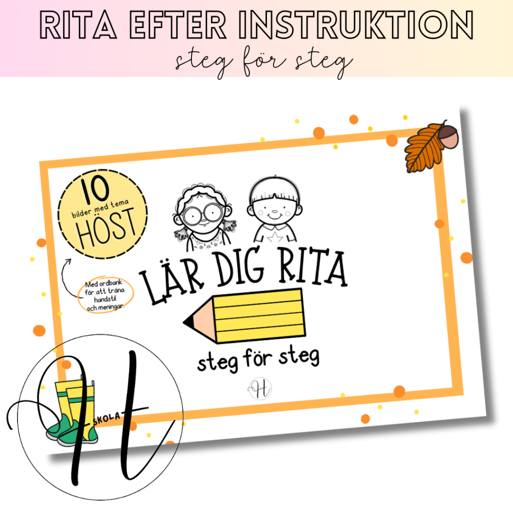 Rita efter instruktion steg för steg