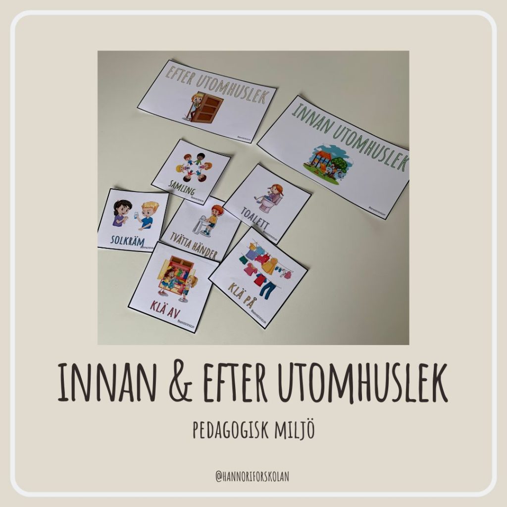 Innan & efter utomhuslek