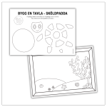 Pyssel: färglägga, klippa och klistra – sköldpadda - bild 3