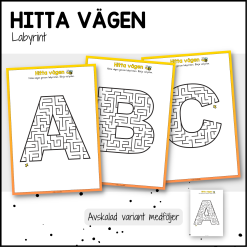 HITTA VÄGEN: labyrinter A-Z