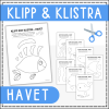 Pyssel: färglägga, klippa och klistra - tema havet