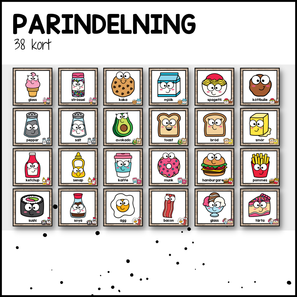 PARINDELNING: 38 kort