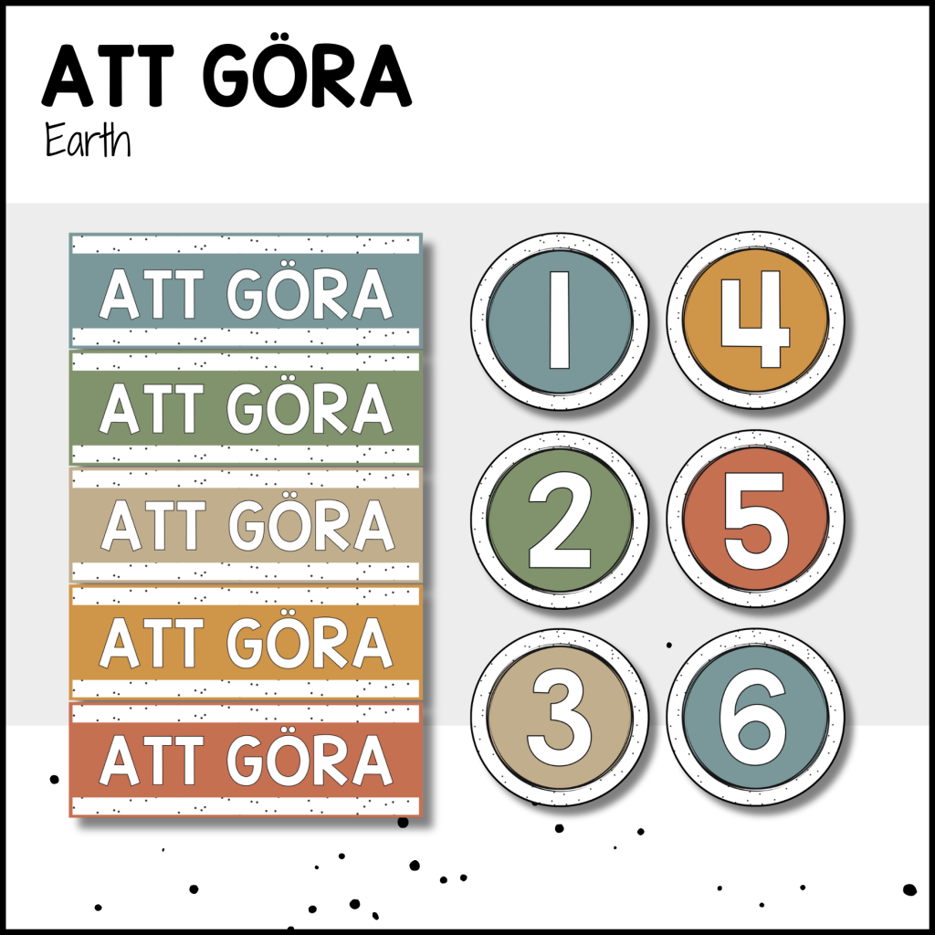 EARTH: att göra 1-6