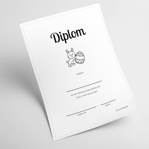 Diplom påsklovsbingo