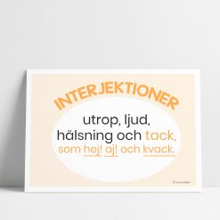 Ordklasskylt - interjektioner