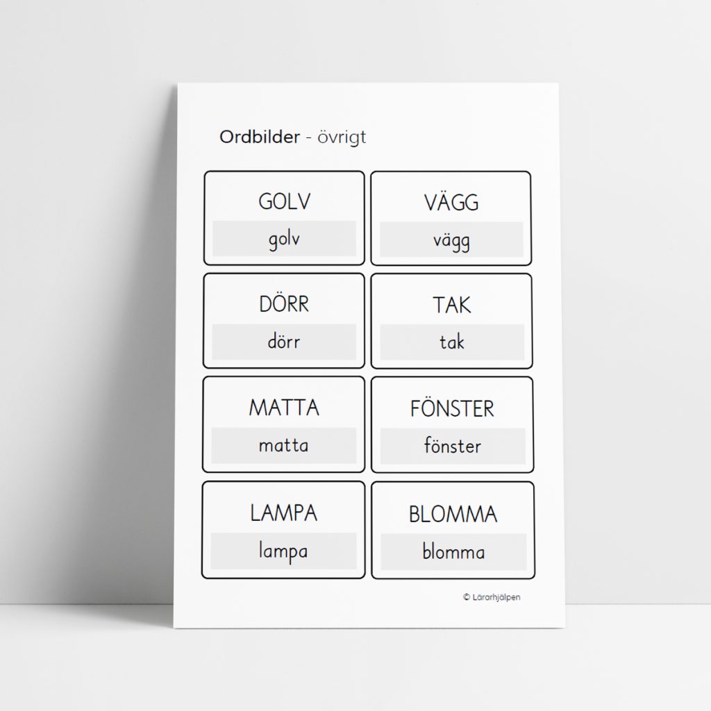 Ordbilder – övrigt