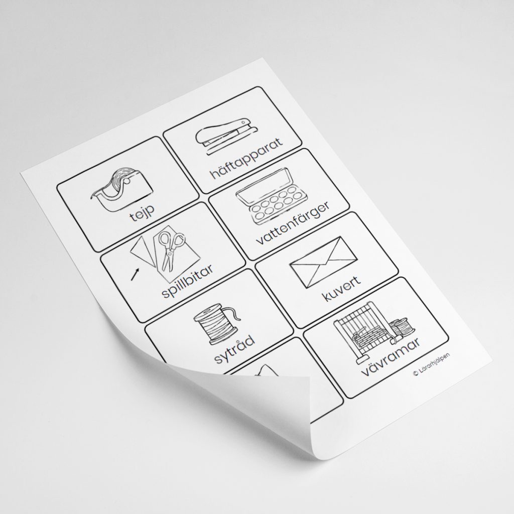 Organiseringsskyltar – skapande