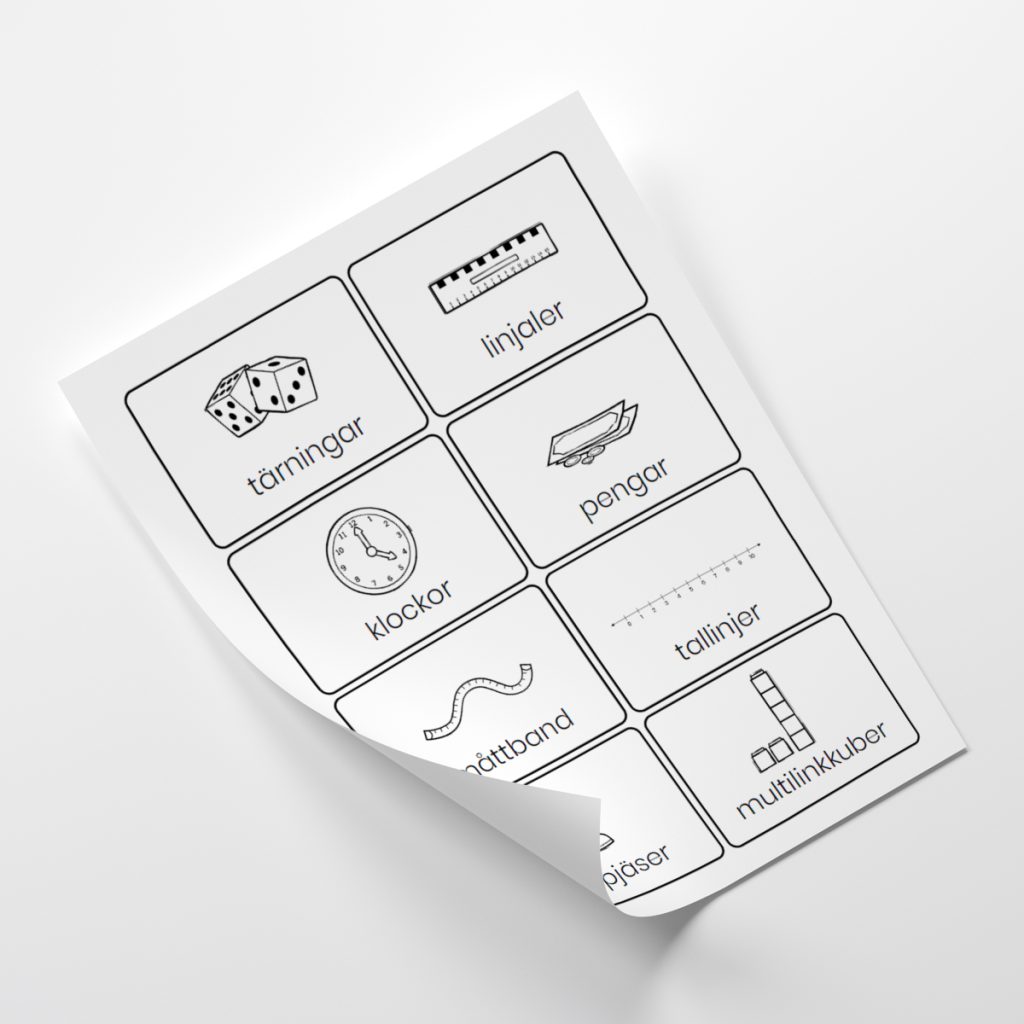 Organiseringsskyltar – skolmiljö