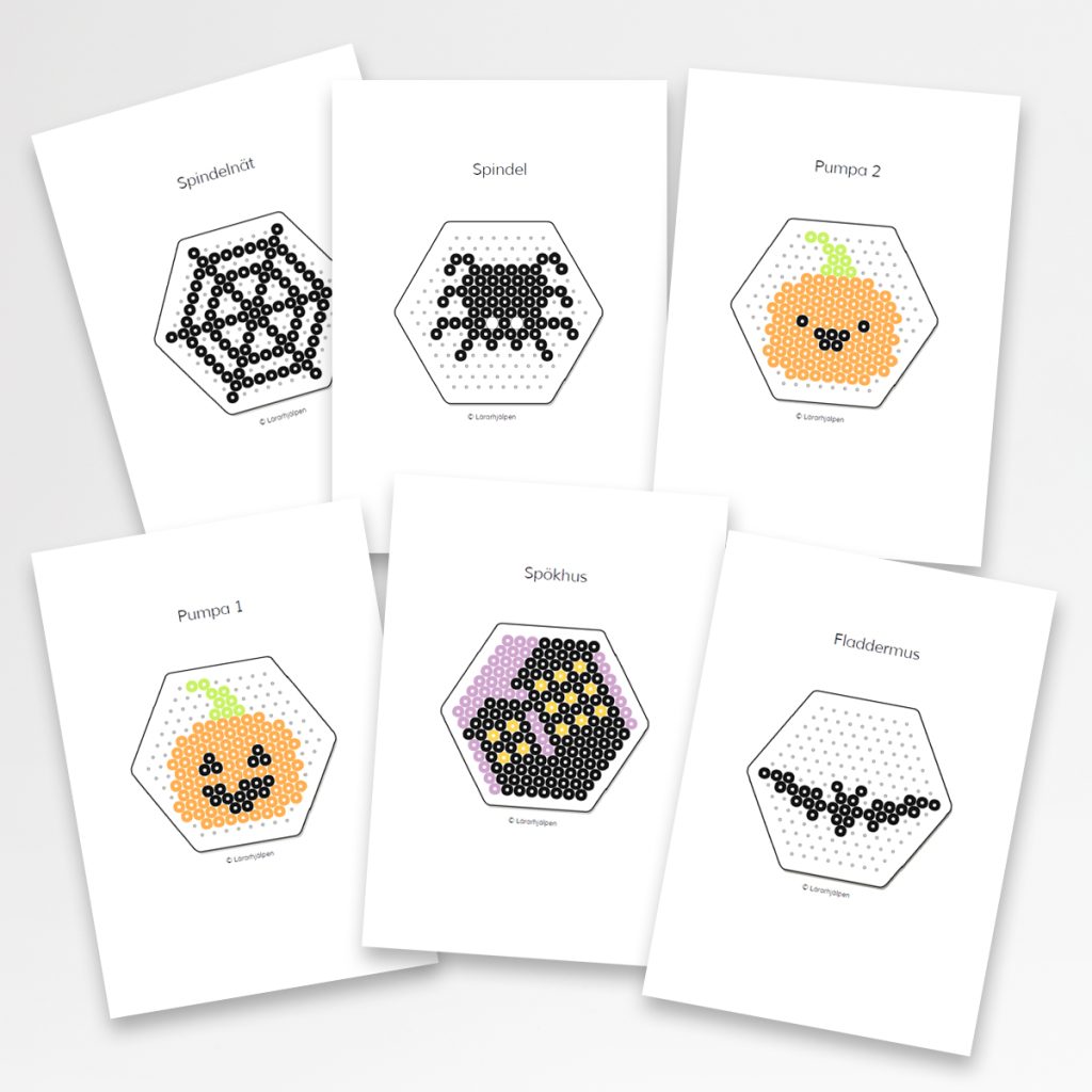 Pärlplattemönster – halloween