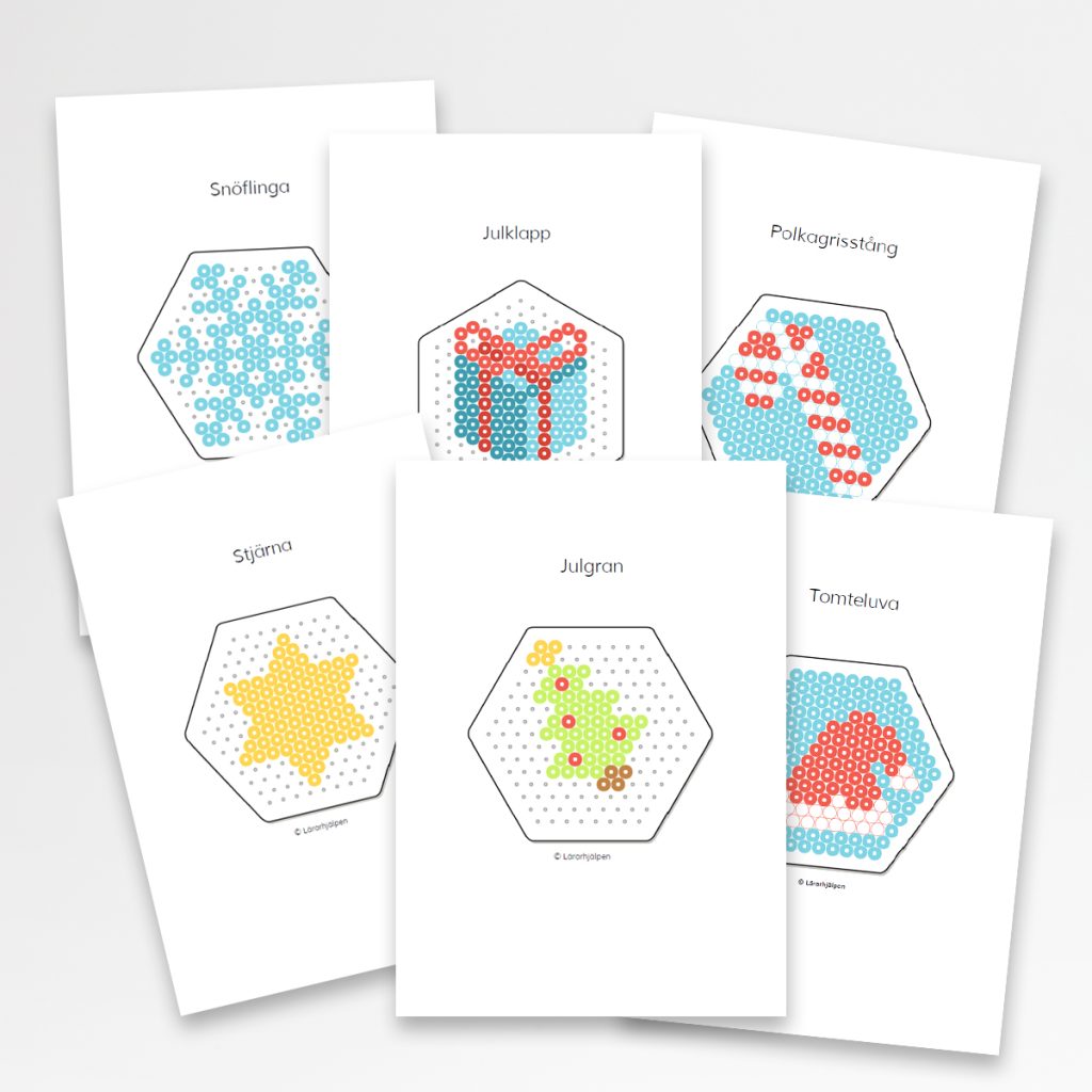 Pärlplattemönster – jul