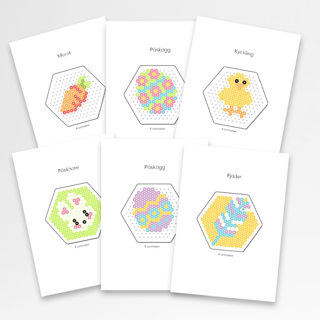 Pärlplattemönster – påsk