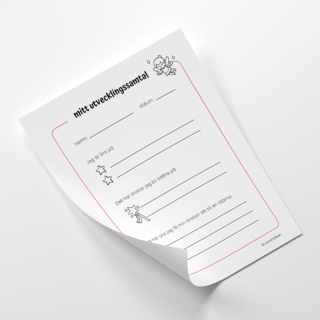 Utvecklingssamtal – sagotema