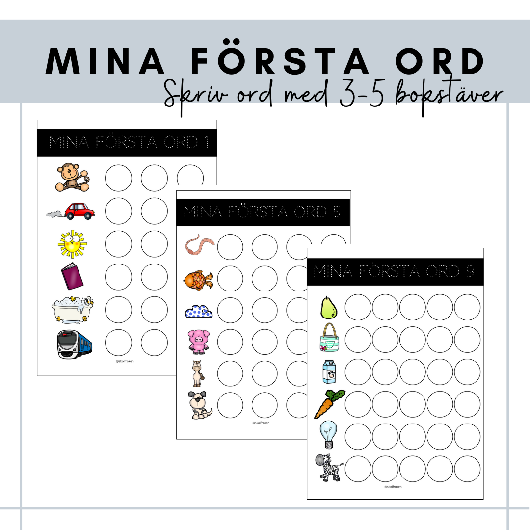 Mina första ord