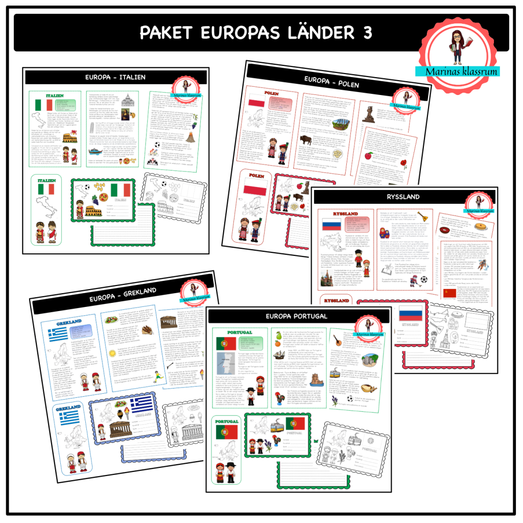 Paket Europas länder – 3