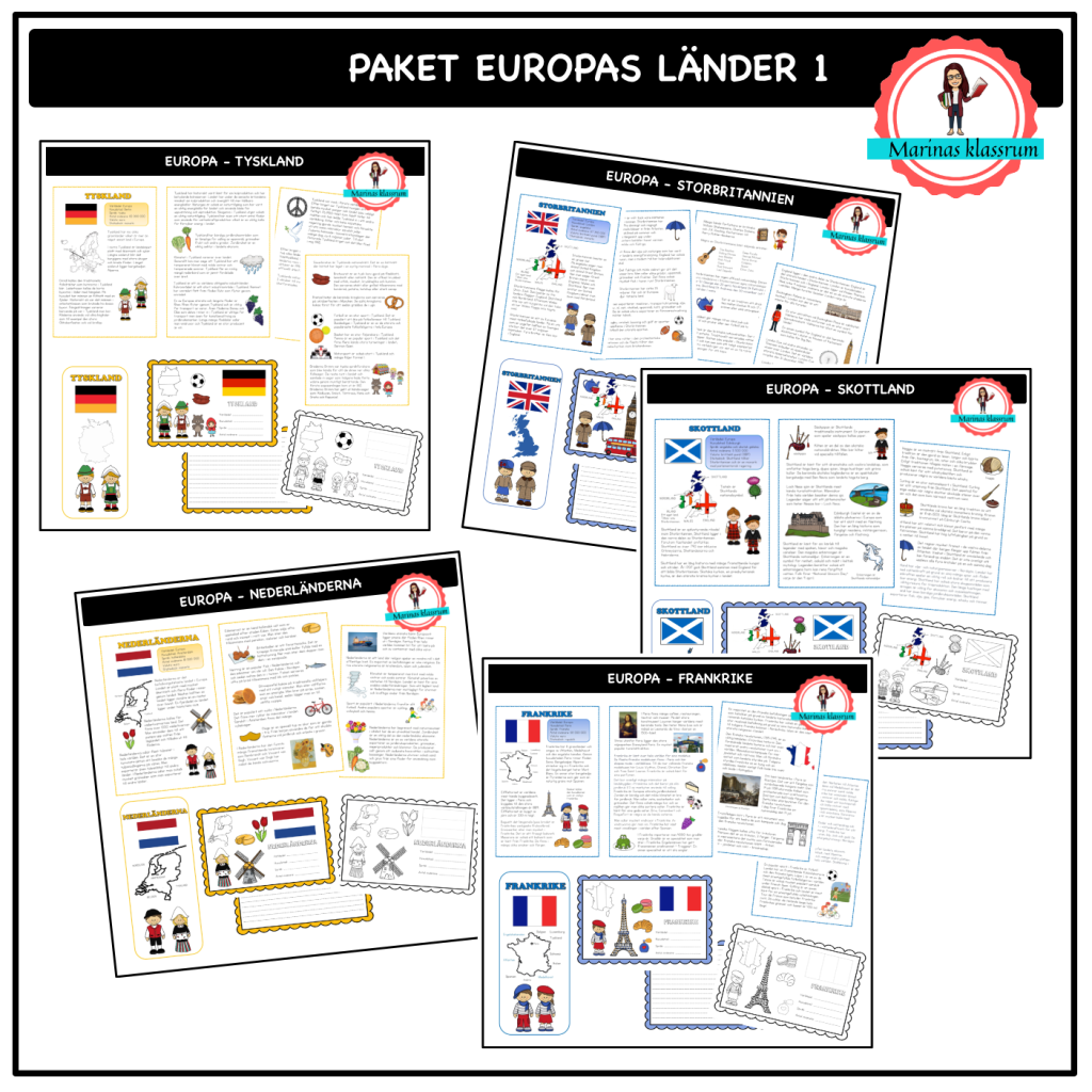 Paket Europas länder – 1