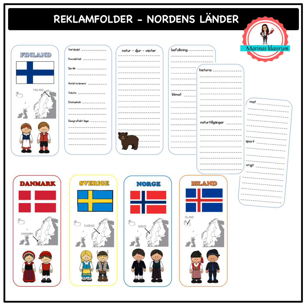 Reklamfolder – Nordens länder