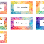 Namnskyltar redigeringsbara - bild 2