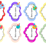 Namnskyltar redigeringsbar med fåglar - bild 2