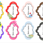 Namnskyltar redigeringsbar med fåglar - bild 3