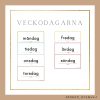 Veckodagar