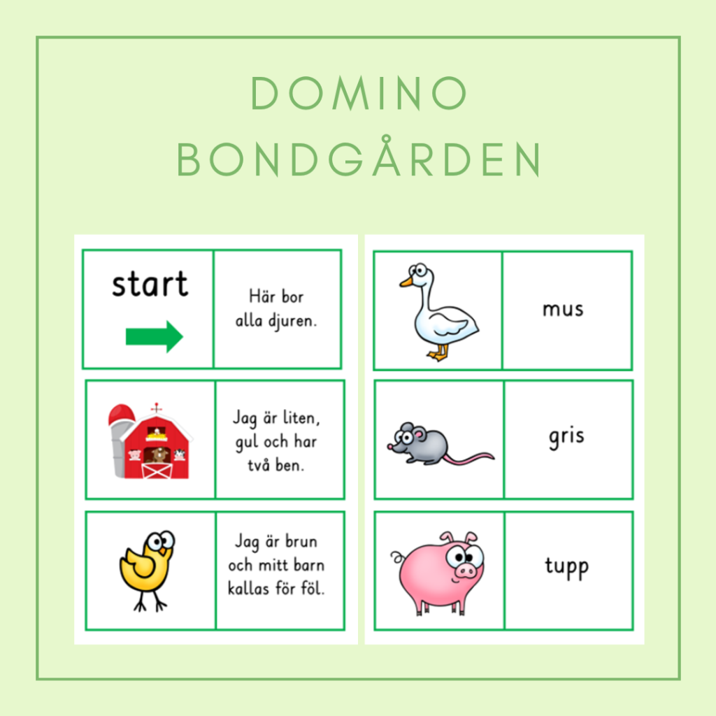 Domino bondgården i två nivåer.