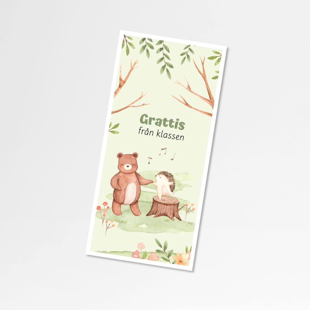 Födelsedagskort – naturtema