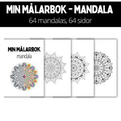 Min målarbok - 64 mandalas - A5