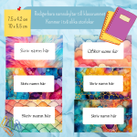 Namnskyltar redigeringsbara - bild 1