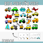 Lär dig rita steg för steg – tema fordon - bild 1