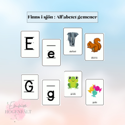 Finns i sjön - alfabetet