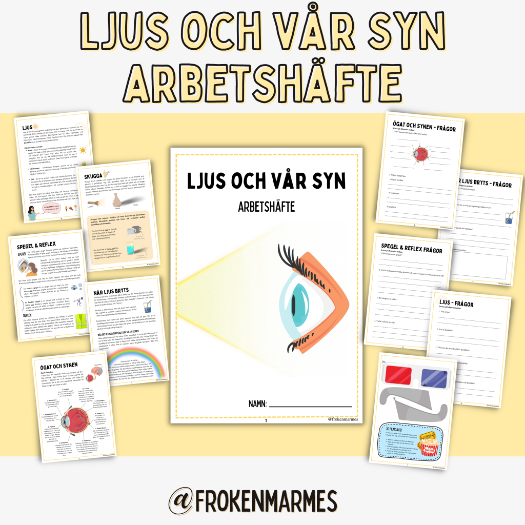 Ljus och vår syn – Arbetshäfte