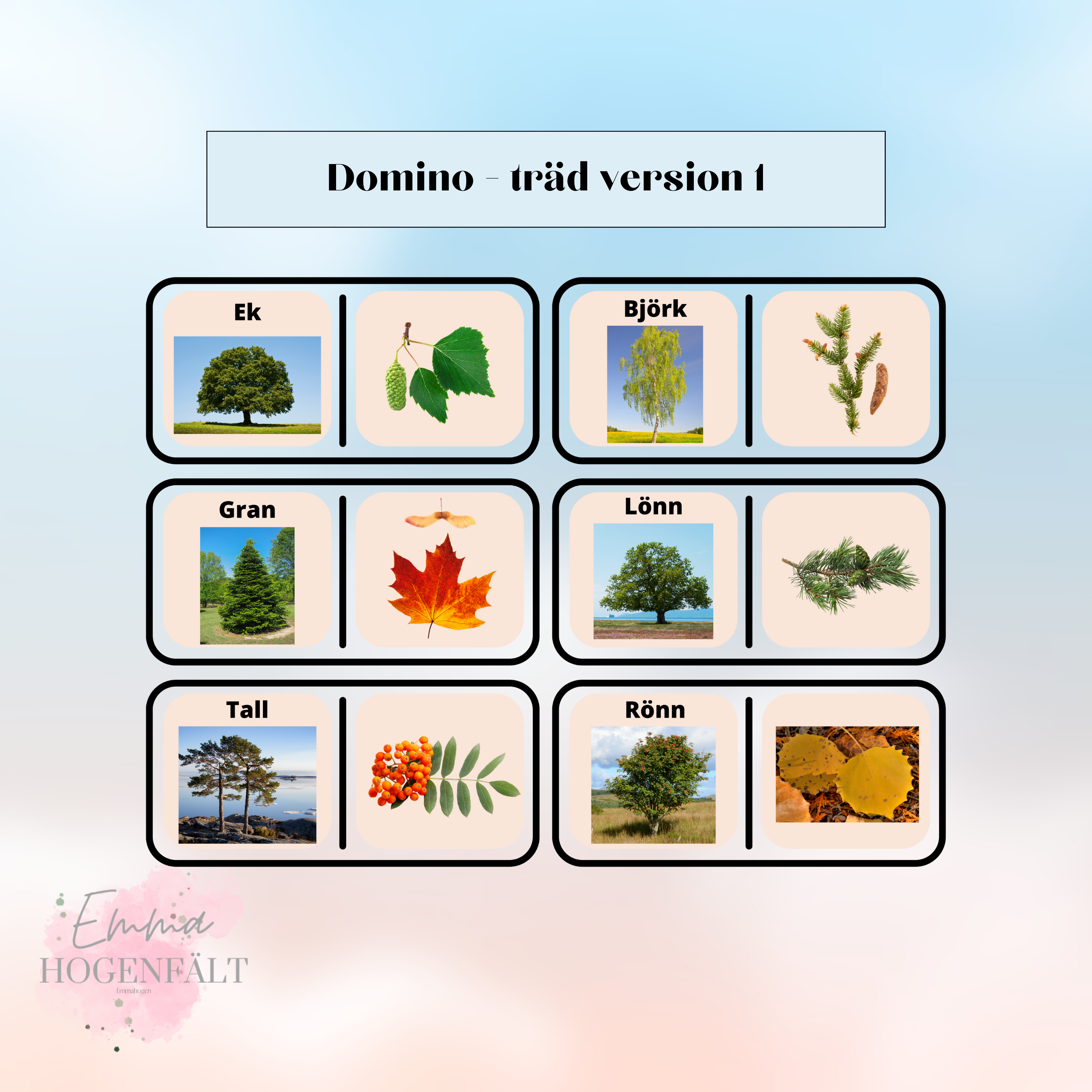 Domino - träd