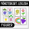 Kort med figurer - leklera eller trolldeg