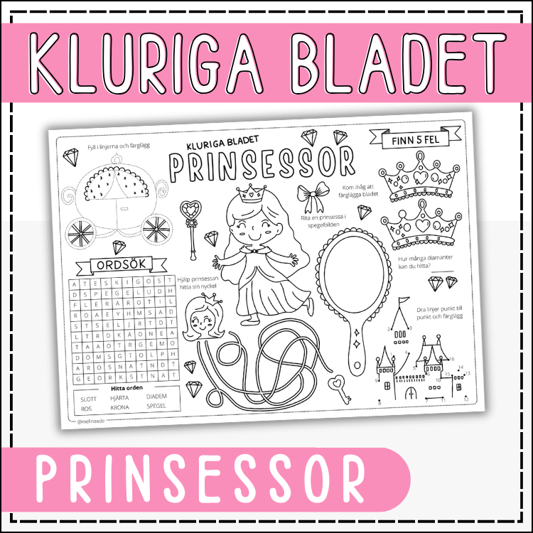 Prinsessor - kluriga bladet: knep, knåp och pyssel