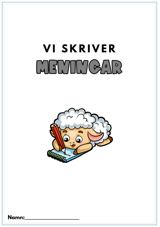 Häfte- Vi skriver meningar